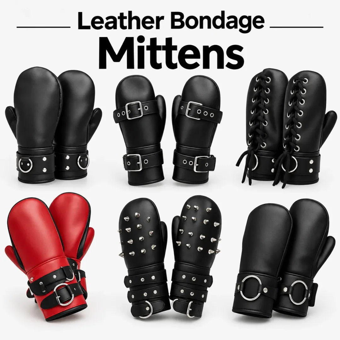 Leather Bondage Mittens