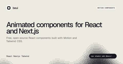 Animated Components for React and Next.js