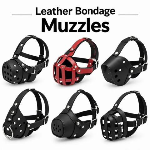 Leather Bondage Muzzles On Sale