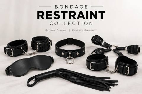 Bondage Restraints: Leather Cuffs & BDSM Gear