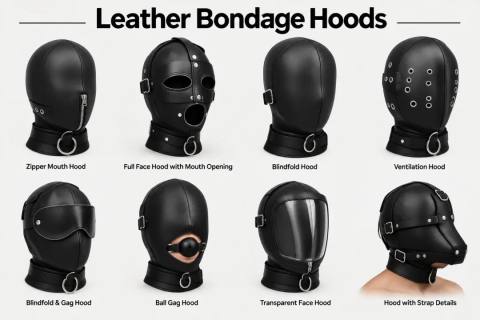 Leather Bondage Hoods On Sale